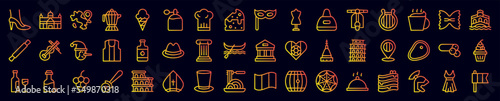 Italy nolan icons collection vector illustration design