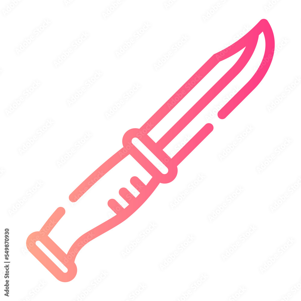 knife gradient icon knife gradient icon