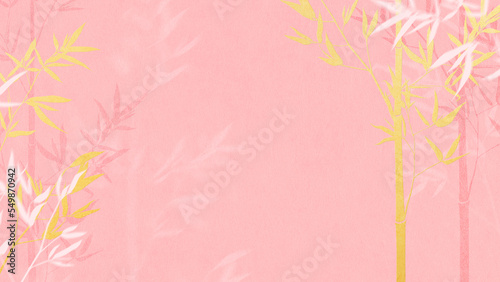 Japanese style background material depicting  bamboos