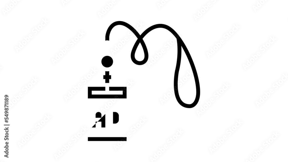 lanyard exhibition glyph icon animation lanyard exhibition glyph icon animation