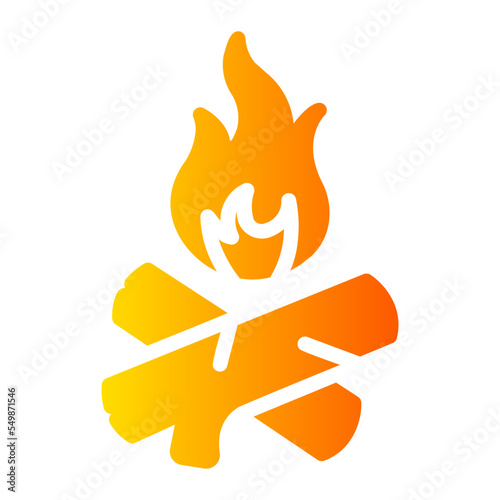 bonfire gradient icon