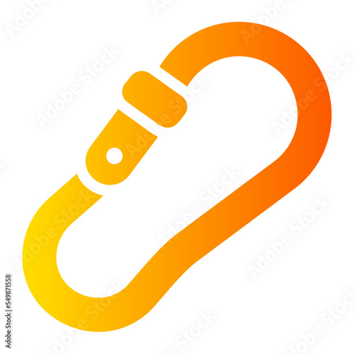 carabiner gradient icon