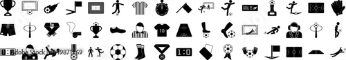 Football icons collection vector illustration design