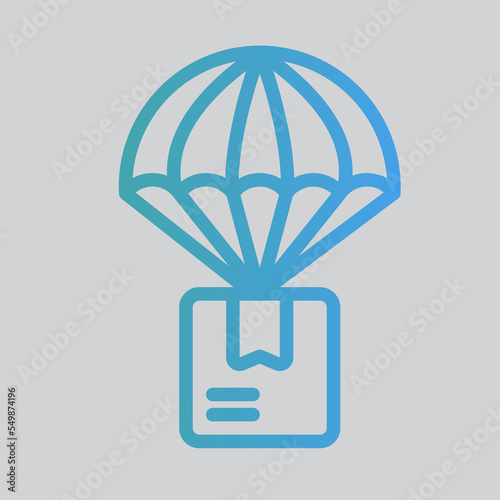Drop shipping icon in gradient style about logistics, use for website mobile app presentation