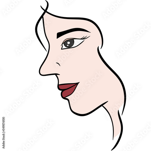 Woman Face Illustration 