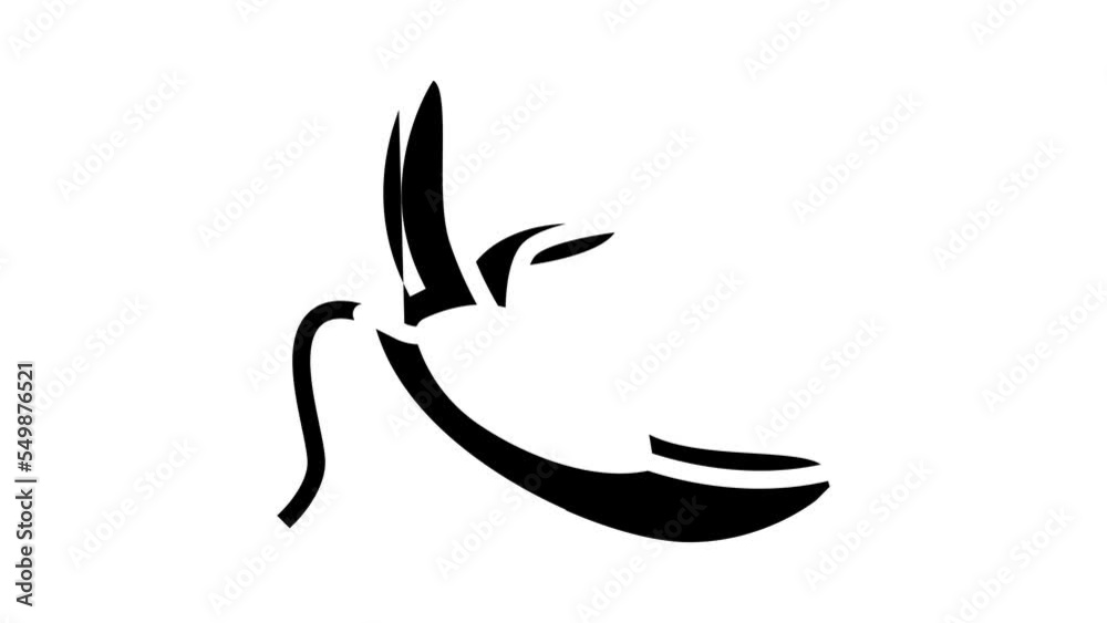 banana peel glyph icon animation banana peel glyph icon animation