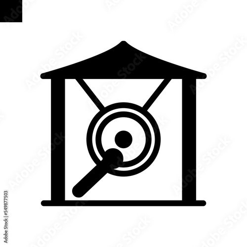 gong icon vector