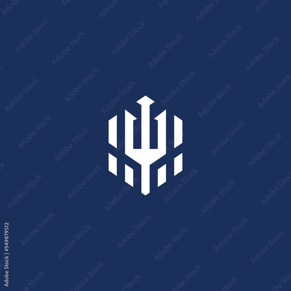 trident poseidon logo icon vector template trident poseidon logo icon vector template