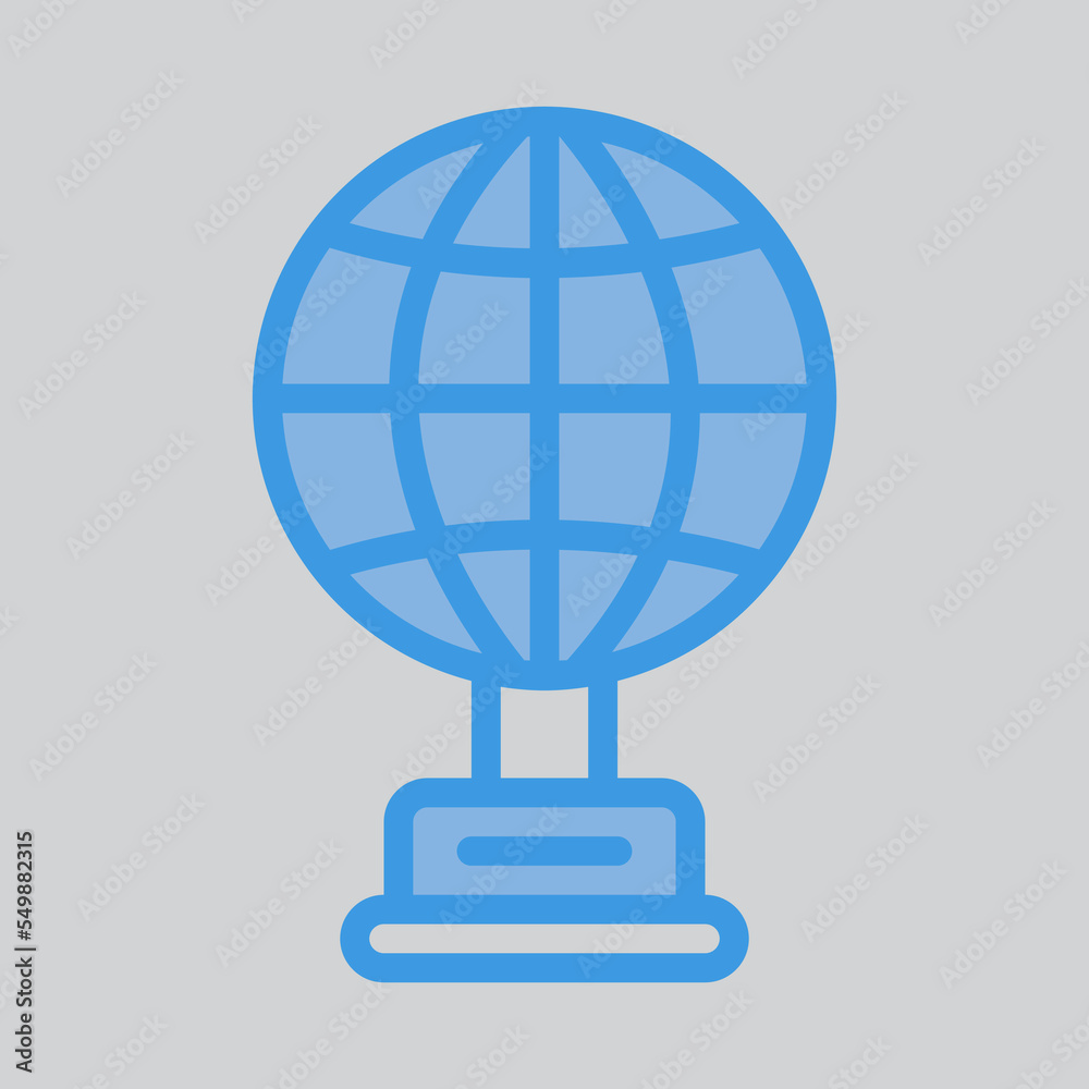 Trophy icon in blue style, use for website mobile app presentation Trophy icon in blue style, use for website mobile app presentation
