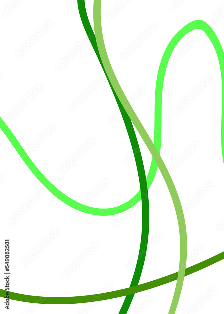 Green Abstract Lines Background 