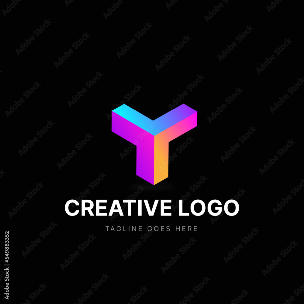 Obraz premium Letter Mark Logo - Creative Logo - Hexagonl Logo