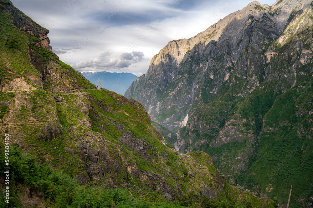 Tiger leaping gorge is a gorge formed by river Jinsha, the upper reach of the Yangtse river. It is a part of famous World Heritage Site Three Parallel rivers.