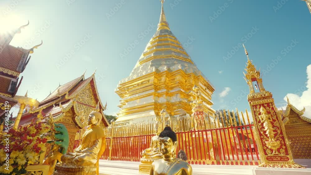 Wat Phrathat Doi Suthep The most famous landmark of Chiangmai province, Thailand.