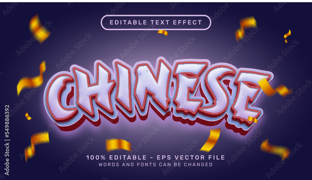 chinese new year 2023 3d text effect and editable text effect with chinese new year background