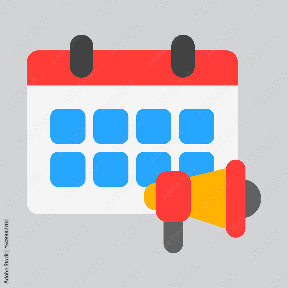 Marketing plan icon in flat style, use for website mobile app presentation Marketing plan icon in flat style, use for website mobile app presentation