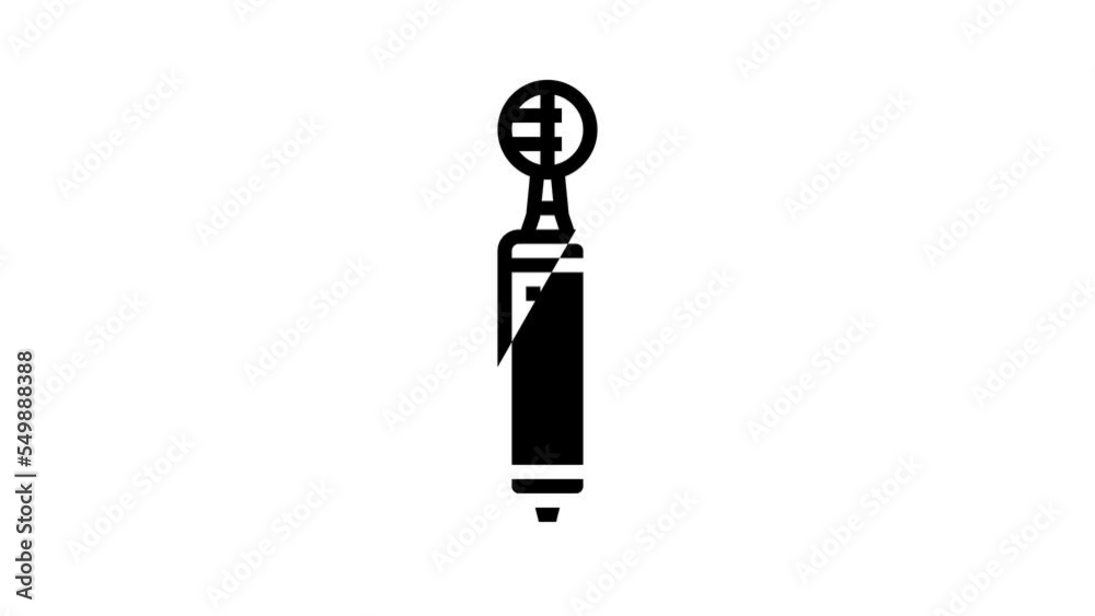 sound mic microphone line icon animation sound mic microphone line icon animation