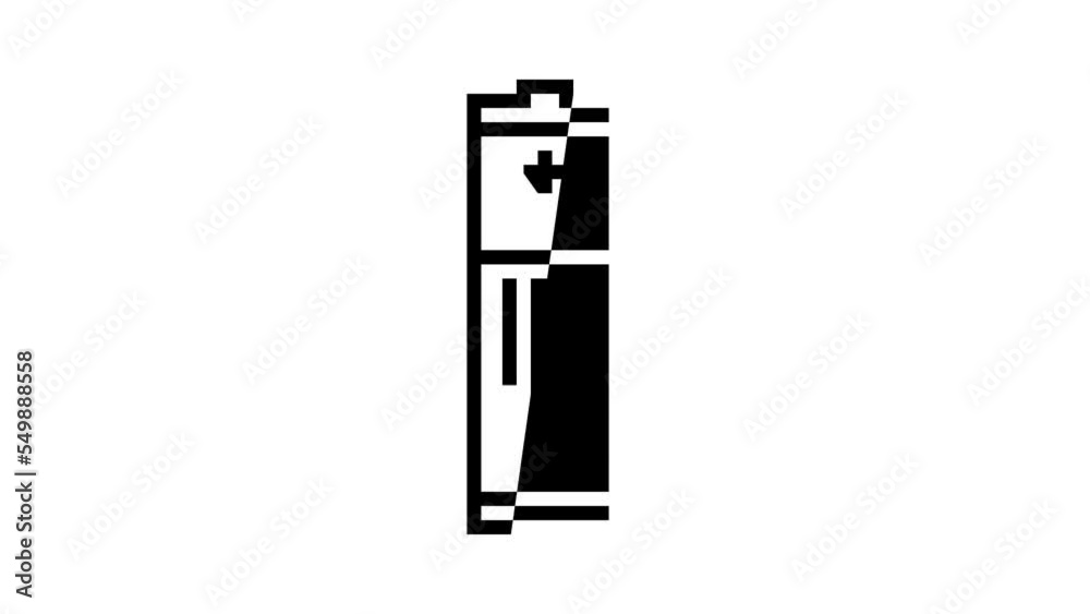 aaa battery power energy line icon animation aaa battery power energy line icon animation
