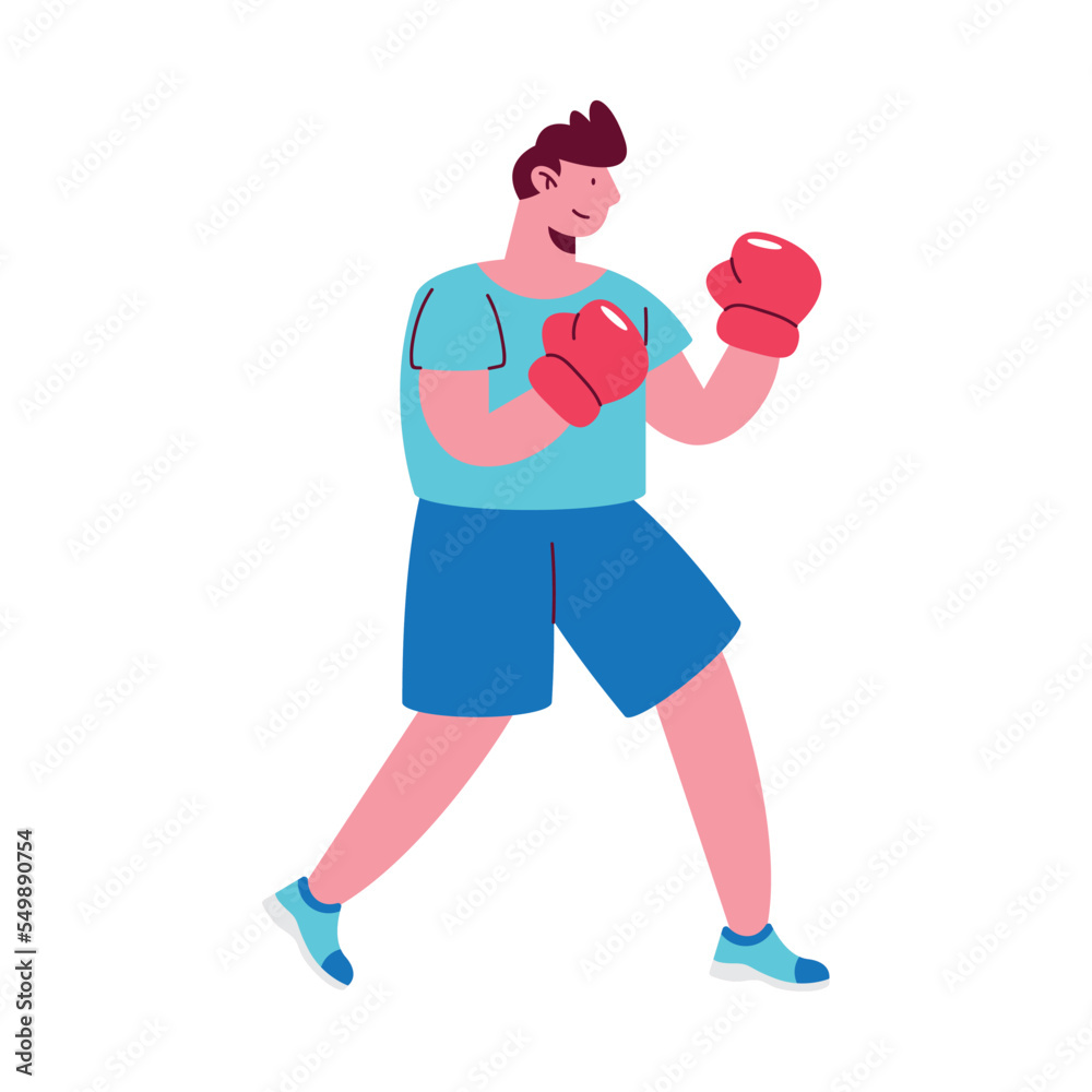 male athlete practicing boxing male athlete practicing boxing