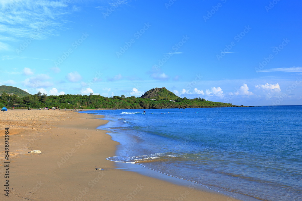 Beach landscape near Kenting National Forest Recreation Area in Hengchun Township, Pingtung County, Taiwan