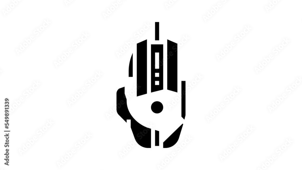gaming mouse glyph icon animation gaming mouse glyph icon animation