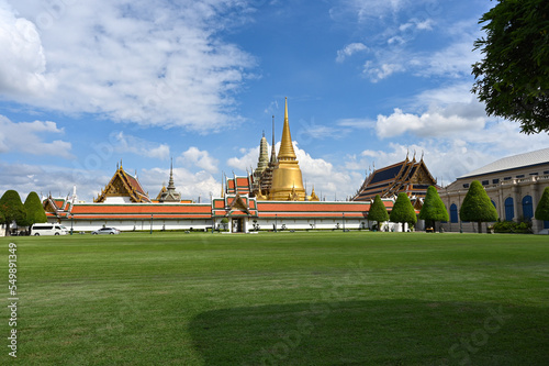 Temple of the Emerald Buddha, Wat Phra KaewBangkok, Thailand,one of Bangkok's most famous tourist sites
