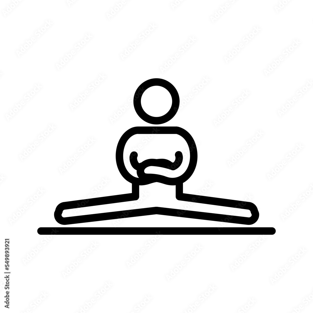 Black line icon for Flexibility Black line icon for Flexibility