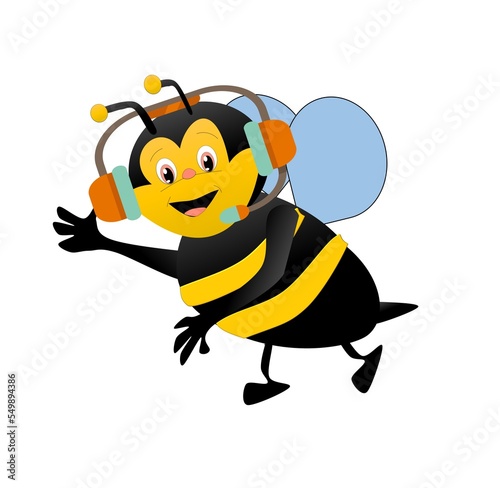 bumblebee happy queen   king with hard-working and smart working 