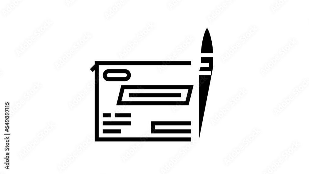 centerfire rifle ammo line icon animation centerfire rifle ammo line icon animation