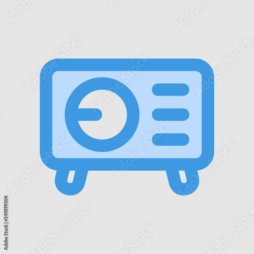 Sterilization icon in blue style about laboratory, use for website mobile app presentation