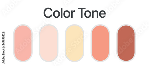 pallete color set include five color