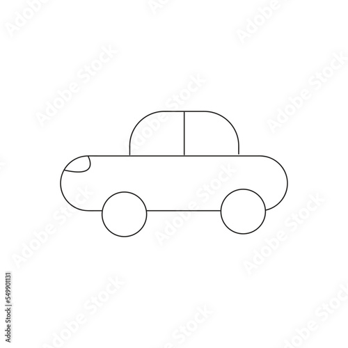  Toy Car. Cartoon Vector Illustration isolated on white background. 