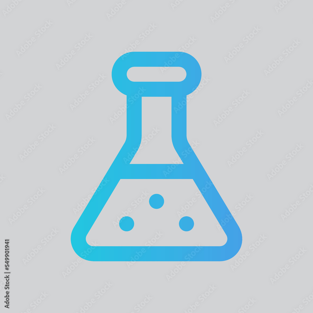 Chemical icon in gradient style about laboratory, use for website mobile app presentation Chemical icon in gradient style about laboratory, use for website mobile app presentation