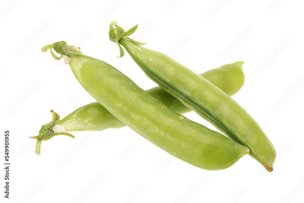 Fresh peas on white background Fresh peas on white background