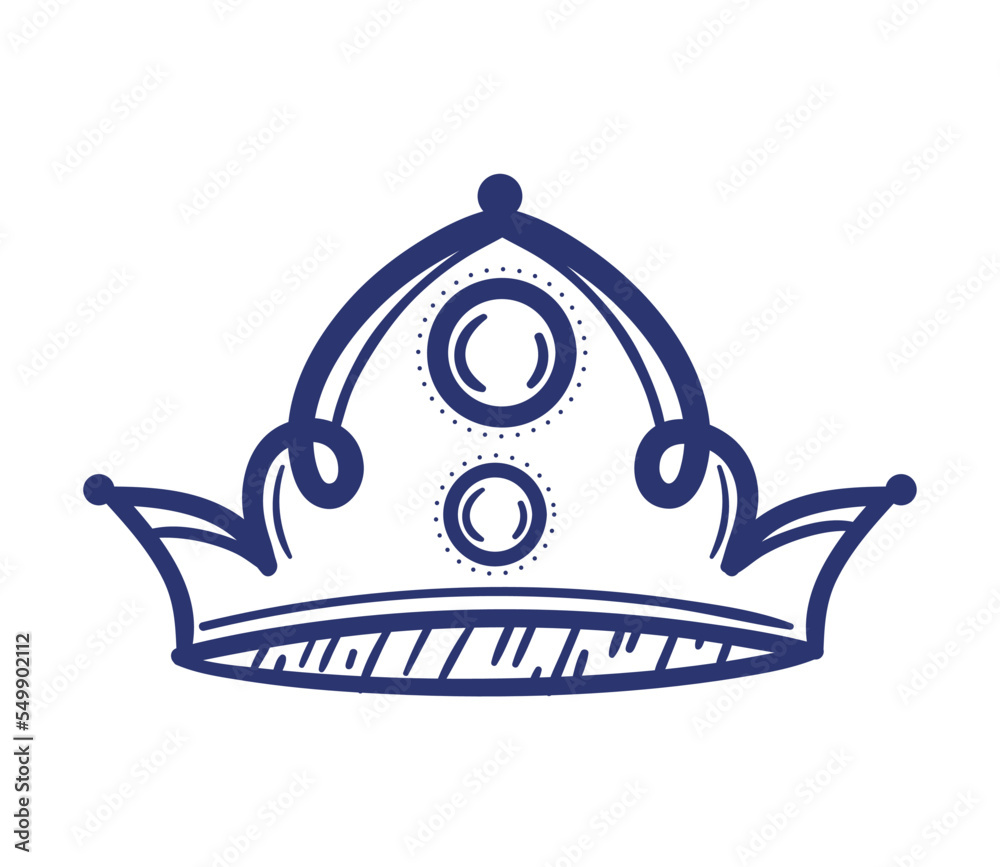 Fototapeta premium classic crown sketch
