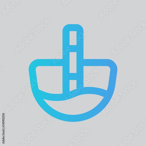 Litmus icon in gradient style about laboratory, use for website mobile app presentation