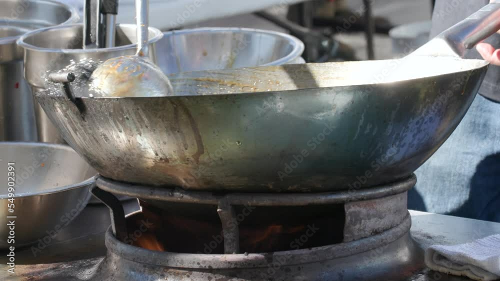 Close-up shot of delicious Mexican stew meal. Detailed view of open fire, outdoor kitchen with steel equipment. High quality 4k footage Close-up shot of delicious Mexican stew meal. Detailed view of open fire, outdoor kitchen with steel equipment. High quality 4k footage