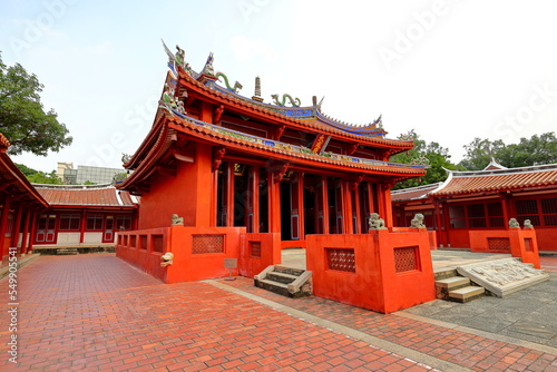 Tainan Confucius Temple, 17th-century Confucian temple featuring traditional architecture in Tainan, Taiwan.