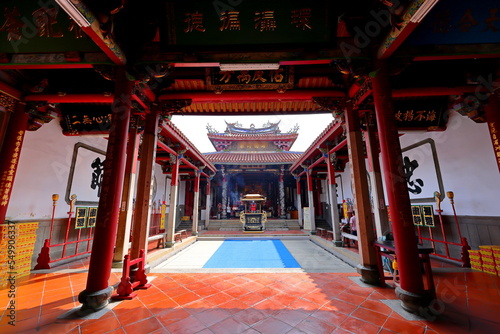 Tainan Grand Mazu Temple, a 17th-century colorful and traditional place of worship in Tainan, Taiwan  photo