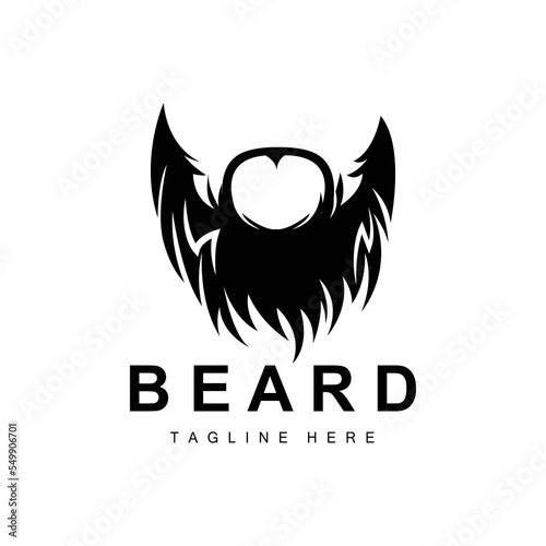 Beard Logo, Vector Barbershop, Design For Male Appearance, Barber, Hair, Fashion