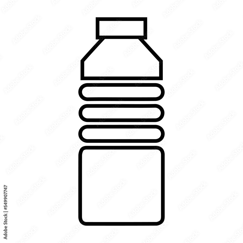 Disposable bottle, distilled water, mineral water icon Disposable bottle, distilled water, mineral water icon