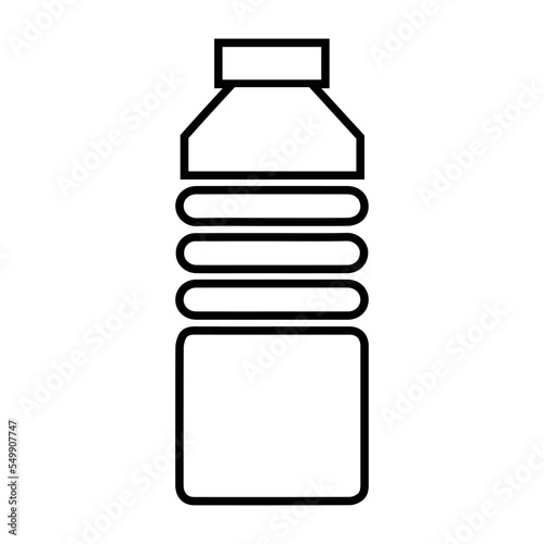 Disposable bottle, distilled water, mineral water icon