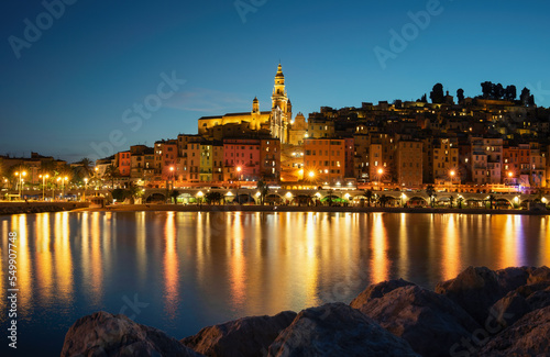 Menton an der Côte d'Azur