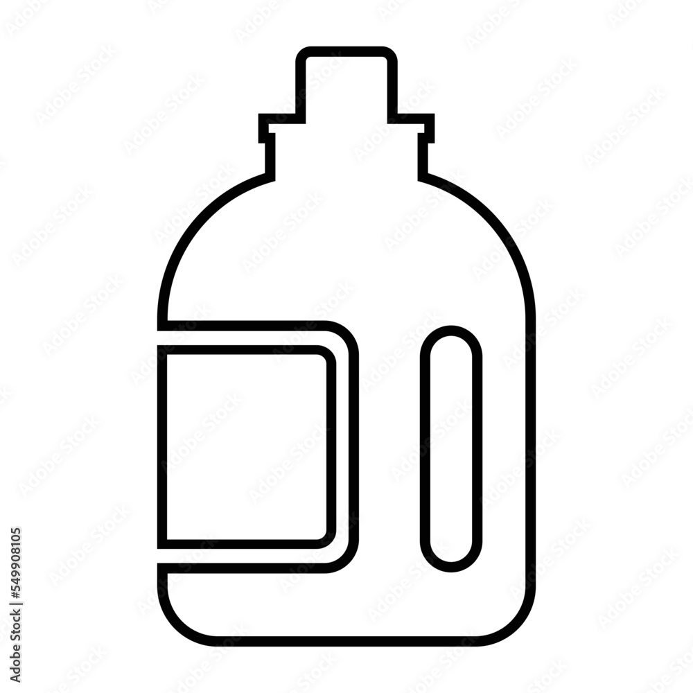 Disposable bottle, ketchup bottle, liquid container icon Disposable bottle, ketchup bottle, liquid container icon