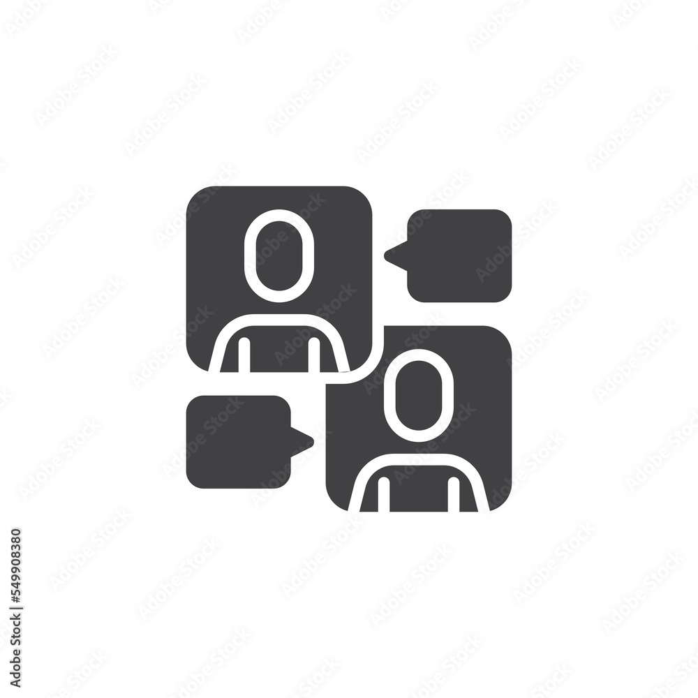 Online communication vector icon Online communication vector icon
