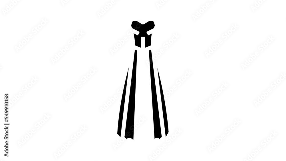 basque wedding dress glyph icon animation basque wedding dress glyph icon animation