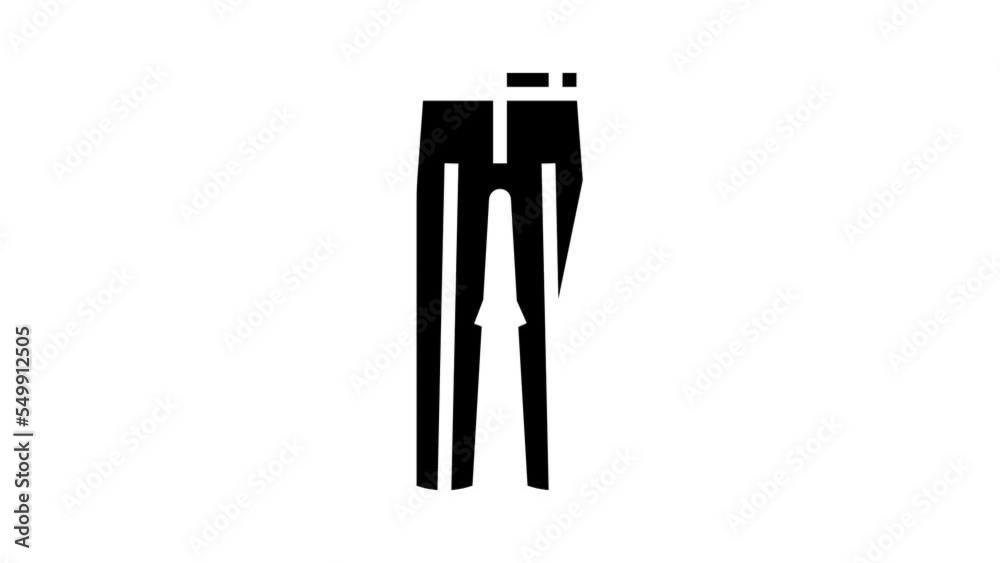 dress pants clothes glyph icon animation dress pants clothes glyph icon animation