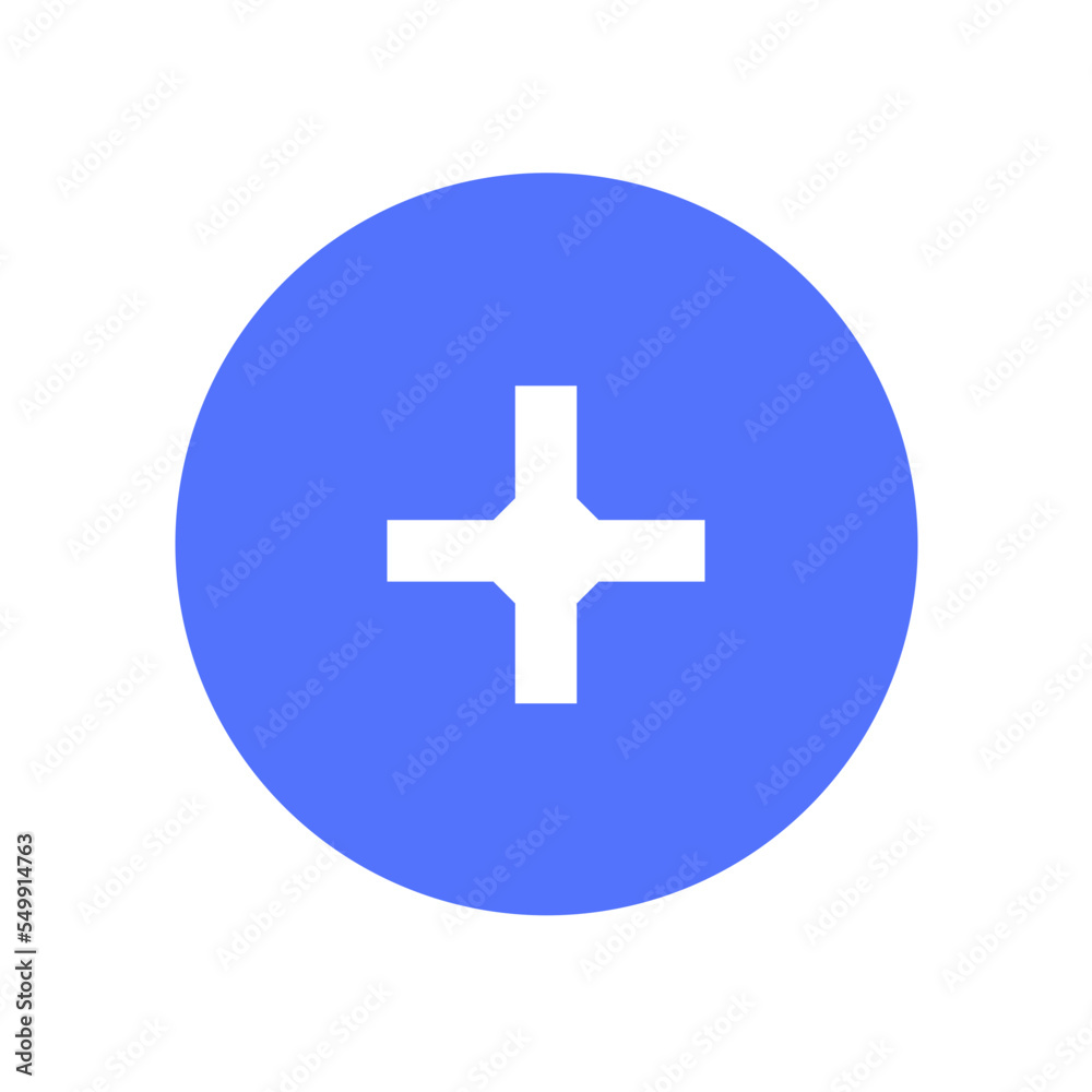 Fototapeta premium medical red cross pluse sign add