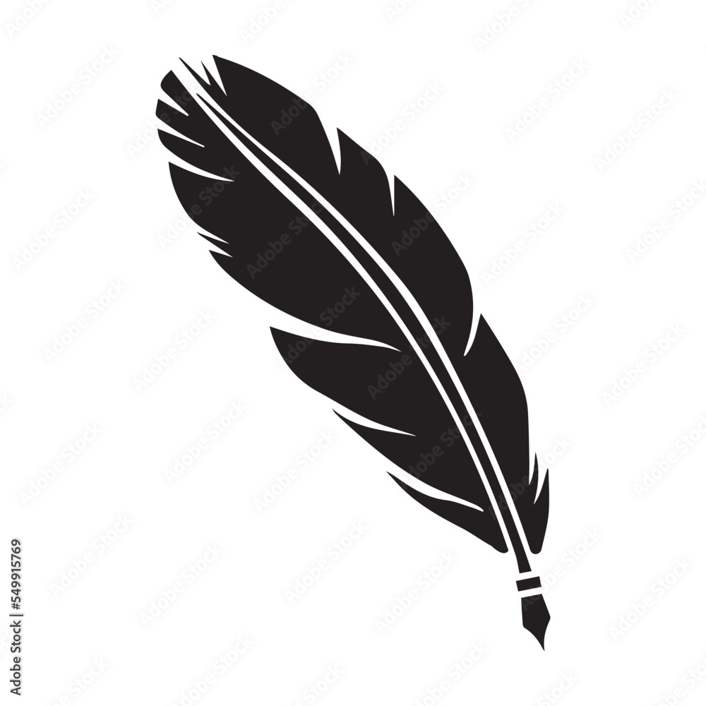 Bird, feather, fringe icon Bird, feather, fringe icon