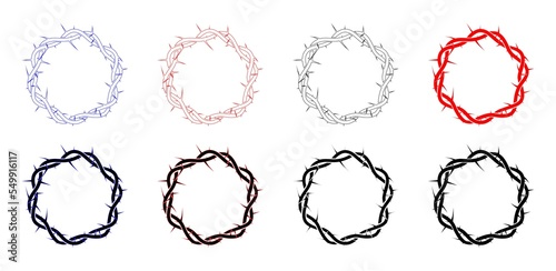 crown of thorns of jesus - illustration photo