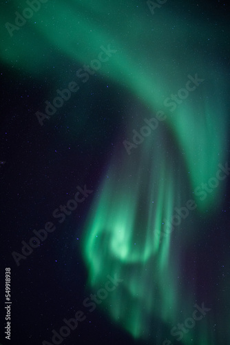 aurora borealis in the starry sky © Dusan